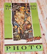 Skid Row Backstage Pass Original 1992 Slave To The Grind Tour Photo Pass Green picture