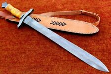 Unique 28 Inches Crafted SWORD' Full Tang Handmade Sword' Damascus Steel Sword picture