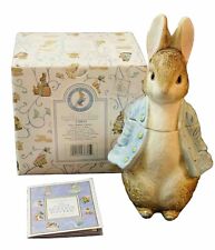 Enesco Beatrix Potter Peter Rabbit Porcelain Trinket Jar Canister 1996 With Box picture