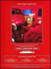 1985 Cadillac Ultra Limousine Corp Original Advertisement Print Art Car Ad J834A picture