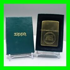 Vintage 1932 - 1989 Lucky Strike Cigarettes Ad Brass Zippo Lighter With Box RARE picture
