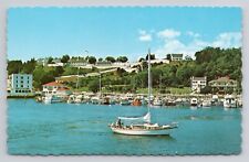 Postcard Yacht Basin Mackinac Island Michigan picture