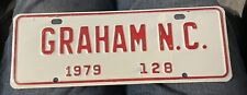 1979 Graham North Carolina City License Plate Topper, NOS picture