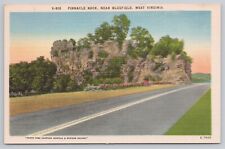 Postcard Pinnacle Rock, Near Bluefield, West Virginia Vintage picture