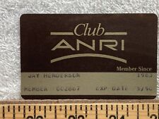 1990 Club Anri Membership Card Randolph Massachusetts  Vtg picture
