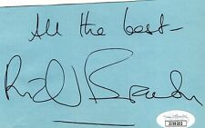 Sir Richard Branson Signed Autographed 5x3.5 Card JSA COA Virgin Airlines Space picture