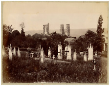 Vintage Print Wheels, Ruins of Jumièges Abbey, Vintage Print, picture