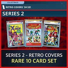 SERIES 2 RETRO COVERS 2024-RARE 10 CARD SET-TOPPS MARVEL COLLECT DIGITAL picture