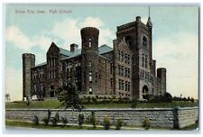 1912 High School Exterior Building Sioux City Iowa IA Vintage Antique Postcard picture