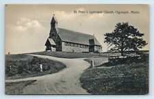 Postcard St Peter's Episcopal Church, Ogunquit ME Maine R80 picture