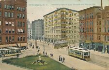 SYRACUSE NY –Veterans Park at East Genesee and Warren Streets Tuck Postcard-1908 picture