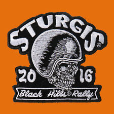 2016 STURGIS RALLY 76th ANNIVERSARY Skull Racer  STURGIS RALLY BIKER PATCH picture