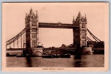 Tower Bridge London RPPC Vintage Post Card - C3 picture