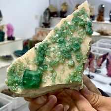1.44LB Rare transparent GREEN cubic fluorite mineral crystal sample/China picture