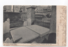 1904 Grave of Benjamin Franklin & Wife Philadelphia Pennsylvania Postcard picture