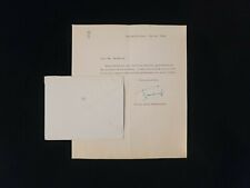 Rare Royalty Prince Bernhard Netherlands Signed Royal Document Letter Autograph  picture