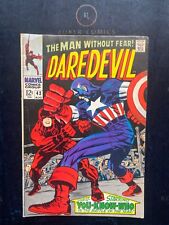 Daredevil #43 (Marvel 1968) 🔑Captain America Jack Kirby Cover *MID GRADE KEY* picture