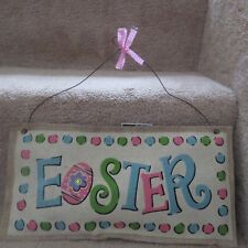 Burlap Easter Hanging - Easter picture