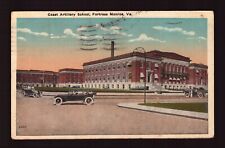 POSTCARD : VIRGINIA - FORTRESS MONROE VA - COAST ARTILLERY SCHOOL 1941 WB picture