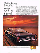 Vintage 1968 Magazine Ad For Ford Quiet Strong Turns Driving Into A Pleasure picture
