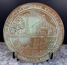 Vintage Frankoma Farmer City IL Sesquicent 150 YR 1837-1987 Collector Plate picture
