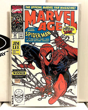 MARVEL AGE #90 TODD McFARLANE SPIDER-MAN COVER  HIGH-GRADE  1990  ICONIC  CLEAN picture