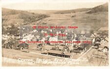 PA, New Milford, Pennsylvania, RPPC, Railroad Station, Aerial, 1920 PM, Photo picture