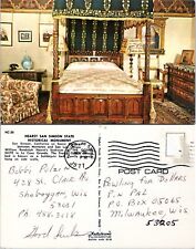 California San Simeon William Hearst Bedroom Posted 1977 Vintage Postcard picture