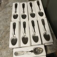 Franklin Mint “The American Colonies 9 ￼Pewter Spoons Collection￼ picture