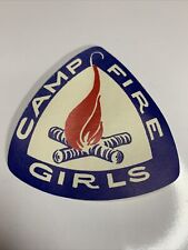 VTG 1950’s Camp Fire Girls Decal Sticker CAMP FIRE GIRLS Original 3 inch picture