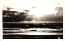 VTG Postcard RPPC- Beach at Rockaway OR Early 1900s picture