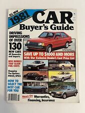 1981 Car Buyer’s Guide Harris Publications  picture