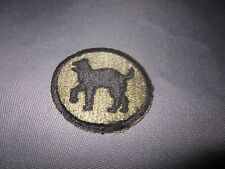 Vintage 81st INFANTRY DIVISION U.S. ARMY World War 2 Black Cats Whiteback PATCH picture