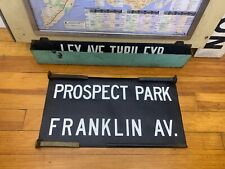NY NYC SUBWAY ROLL SIGN PROSPECT PARK SLOPE HEIGHTS FRANKLIN AVENUE HIP BROOKLYN picture