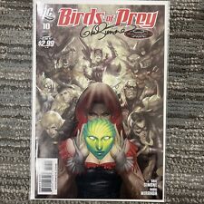 Birds of Prey #10 with Nice Stanley Artgerm Lau Cover Signed By Gail Simone picture