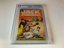 JACK ARMSTRONG 7 CGC 7.0 SINGLE HIGHEST GRADED BASEBALL PARENTS MAG COMICS 1948 picture