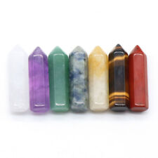 7/14PCS Natural Obelisk Quartz Crystal Healing Stone Meditation Therapy Tower picture