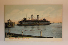 Postcard Municipal Ferry Boat NY (Glitter On Postcard) picture