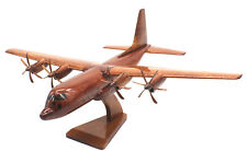 C130 J  Wooden Model Airplane Mahogany-W- Personalized Plaque on stand. picture