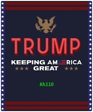 Trump Keep America Great Sherpa Throw Blanket 50