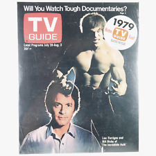TV Guide Incredible Hulk Classic Reissue July 28 - Aug 3, 1979 New, Sealed picture
