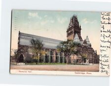 Postcard Memorial Hall Cambridge Massachusetts USA picture