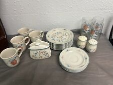 Vintage 1988 Country Classic Goose Duck Floral Motiff Plates, & Cups picture