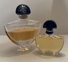 Shalimar Perfume 2 Vintage Bottles Guerlain Paris 90 ML Over 1/2 Full 30 ML 99 % picture