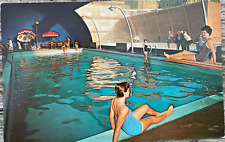 Empress Motel Atlantic City New Jersey photo postcard RPPC swimming pool 1970s picture