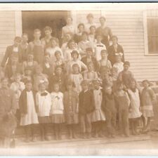 c1910s Cute Children Pioneer School RPPC Student Class Real Photo Postcard A94 picture