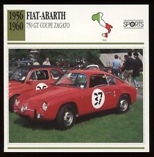 1956 1960  Fiat Abarth  750 GT Coupe Zagato  Classic Cars Card picture