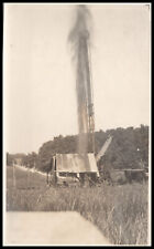 Oil Well, Thar She Blows Maybe Pennsylvania, Real Photo Postcard, RPPC picture