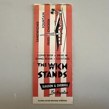 The Wich Stands Los Angeles CA Midcentury Googie Matchbook Cover picture