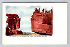 CO-Colorado, Balanced Rock, Steamboat Rock, Gateway Garden, Vintage Postcard picture